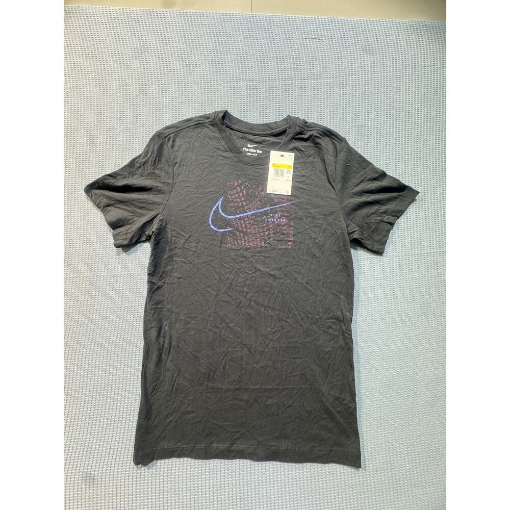 NIKE DRI FIT Men Black  Sz S Tee ‎ Brand New